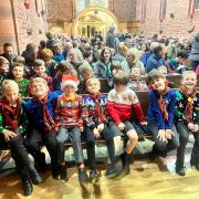 Guests enjoyed a selection of Christmas Carols and festive performances from sections within the 14th Ayrshire Scout Group.