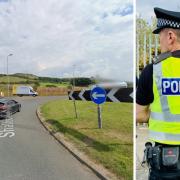 The incident took place on the A714  between the Shalloch Park Roundabout and Pinmore.