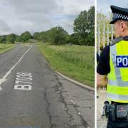 The incident took place on the B7038 near the A77.