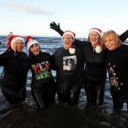 Braving the chill at Ayr's Boxing Day Dip