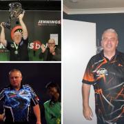 Robert Thornton (top left), Andy Boulton (bottom left), and Jim McEwan (right) all missed out on earning a PDC tour card