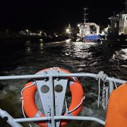 The lifeboat crew was called out on Sunday