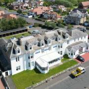 The hotel sits prominently on Troon seafront