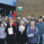 Protests to save Girvan's swimming pool were held in January 2009