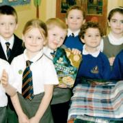 Glenburn Primary infants held a Burns Supper in 2004