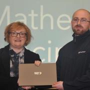 Ayrshire College Principal, Angela Cox presented Frankie O’Dea with the award last month.