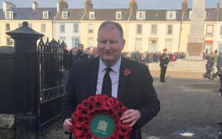 MP Allan Dorans at a Remembrance Day ceremony last year