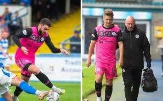 Ayr United boss Lee Bullen says the club will be looking to replace the injured midfield duo of Ben Dempsey (left) and Andy Murdoch (right).