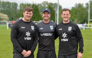 Marr Rugby head coach Kenny Diffenthal (centre) is to lead the Glasgow and the West side in the Inter District Championship.