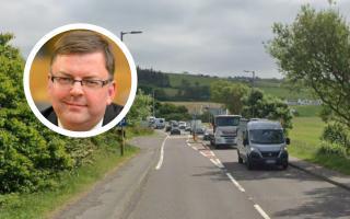 Colin Smyth, inset, has urged Scotland's transport minister to listen to local pleas for improvements to the A77