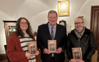 Allan Dorans MP at the Lost Villages exhibition in Cumnock